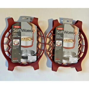 Lot of 2 OXO SoftWorks Silicone Pressure Cooker Sling Lifter